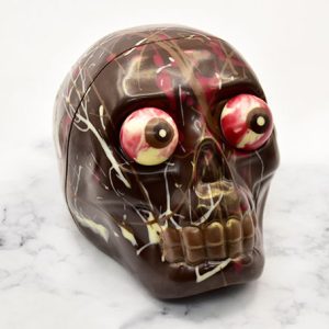 Tête Halloween Chocolat Noir